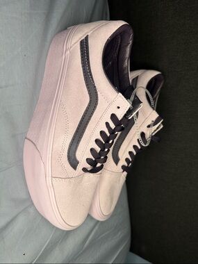 Vans Purple Suede Old Skool Platform Sneakers (no box)